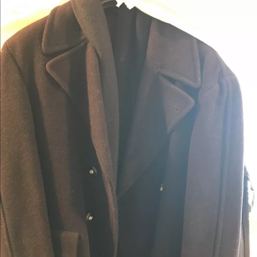 Versace Classic V2 wool blend pea coat